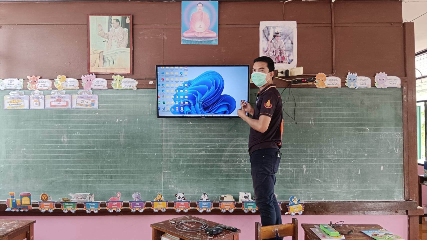 การตรวจเช็คและซ่อมบำรุงอุปกรณ์รับสัญญาณดาวเทียม (DLTV) และระบบ DLIT