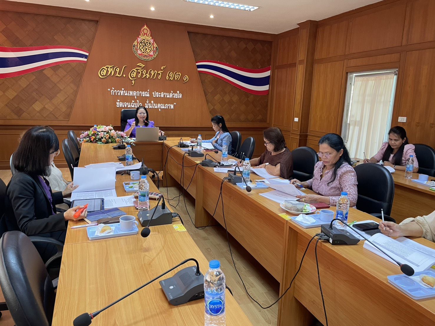 การ ประชุมคณะทำงานติดตาม ประเมินผลการบริหารจัดการศึกษาขั้นพื้นฐานของสำนักงานงานคณะกรรมการการศึกษาขั้นพื้นฐาน ประจำปีงบประมาณ พ.ศ. 2568